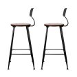 Artiss 2x Bar Stools Vintage Metal Chairs Online Hot Sale