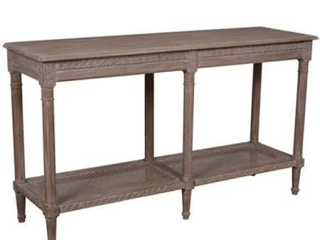 Polo Long Classic Console w Shelf Oak Wash 140. Coastal Long Console in Oakwash finish, measuring at 140x40x80cmh. Sale