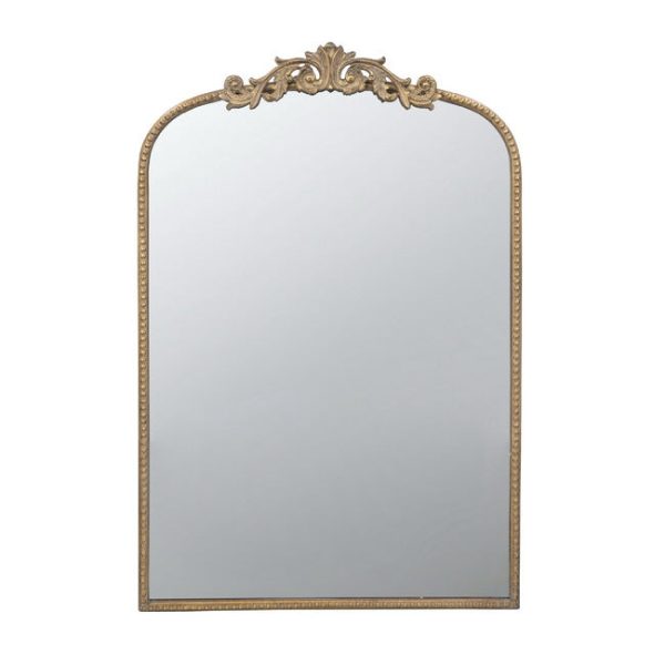 Baroque Tall Gold Wall Mirror. Modern take on baroque detailing and elegant gold framing Online now