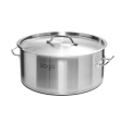 SOGA Stock Pot 32Lt Top Grade Thick Stainless Steel Stockpot 18 10 Online now