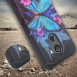 Tmobile REVVL, Alcatel A30 Plus, A30 Fierce, Alcatel Walters Case, Slim Hybrid Dual Layer [Shockproof] Cover - Blue Butterfly Online