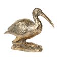 Crane kneeling Statue 18cm Lavish gold finish and subtle texture for a timelessly elegant look. For Sale