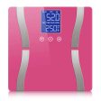 SOGA Glass LCD Digital Body Fat Scale Bathroom Electronic Gym Water Weighing Scales Pink Sale