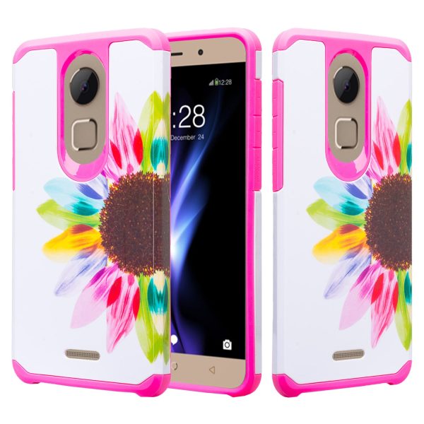 T-mobile REVVL+ Plus Case, Coolpad REVVL Plus Case, Slim Hybrid Dual Layer [Shock Resistant] Case Cover for Coolpad REVVL Plus - Vivid Sunflower Online Hot Sale