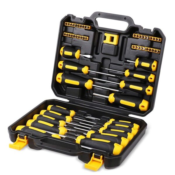 57-Piece Magnetic Screwdriver Set Slotted Phillips Bit Hex Pozidriv Torx Key Bit Online