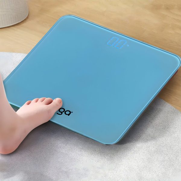 SOGA 180kg Digital Fitness Weight Bathroom Gym Body Glass LCD Electronic Scales Blue Online