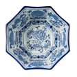 Ren Blue and White Centerpiece Decorative Bowl Fashion