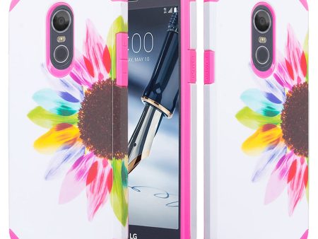 LG Stylo 4 Case, Stylo 4 Plus, Q Stylus Slim Hybrid Dual Layer [Shock Resistant] Case Cover - Vivid Sunflower Supply