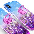 Glitter Phone Case Kickstand Compatible for Apple iPhone XS Max Case, iPhone XS Max Case,Ring Stand Liquid Floating Quicksand Bling Sparkle Protective Girls Women for iPhone XS Max - (Blue Gradient) For Discount