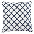 Quatrefoil Feather Cushion Moorish Embraided 50x50cm 60% feather For Sale