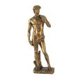 Golden David Statue 35cmH. Golden coloured statue of David Fashion