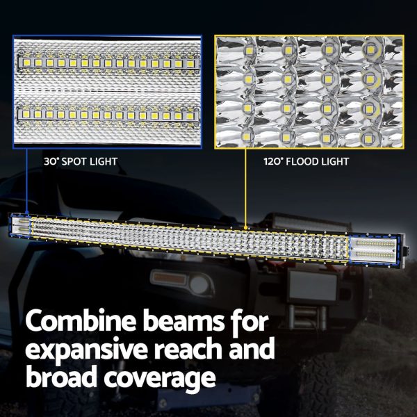 Giantz LED Driving Light 50 Inch Flood Spot Light Bar Driving Lamp Offroad Truck For Cheap