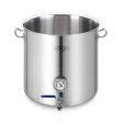 SOGA Stainless Steel No Lid Brewery Pot 98L With Beer Valve 50*50cm Online Sale