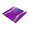 SOGA Digital Body Fat Scale Bathroom Scales Weight Gym Glass Water LCD Electronic Purple Online Sale