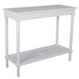 Polo Classic Console w Shelf White 110 For Discount