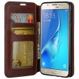 Galaxy J7 2016 Case, Magnetic Fold[Kickstand] Pu Leather Wallet Case with ID & Credit Card Slot for Samsung Galaxy J7 2016   J710 - Brown on Sale