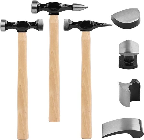 SWANLAKE GARDEN TOOLS 7 Piece Auto Body Repair Kit, Auto Body Tools, Auto Body Repair Tools with Carbon Steel Hammer Heads (SW-66076) For Discount