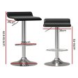 Artiss 4x Bar Stools Faux Leather Chair Black Sale