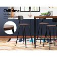 Artiss 2x Bar Stools Vintage Metal Chairs Online Hot Sale