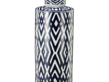 Carlyle Lidded Jar 46cmh.  Large size; Includes matching lid. The gorgeous Carlyle Lidded Jar combines traditional patterns and contemporary craftsman Online Hot Sale