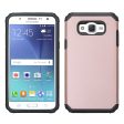 Samsung Galaxy J7 (Boost Mobile,Virgin,MetroPcs,T-Mobile) Dual Layered Slim Hybrid Case - Rose Gold on Sale