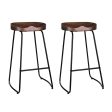 Artiss 2x Bar Stools Tractor Seat 75cm Black Online Hot Sale