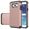 Samsung Galaxy J7 (Boost Mobile,Virgin,MetroPcs,T-Mobile) Dual Layered Slim Hybrid Case - Rose Gold on Sale