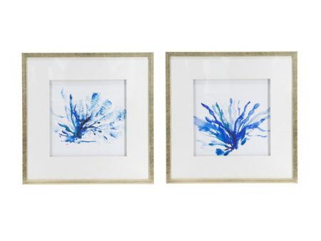 Set of 2 Blue Coral Framed Prints. Add a coastal feel on Sale