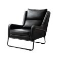 Artiss Armchair Accent Chair PU Leather Wingback Black Online Sale