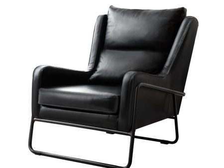 Artiss Armchair Accent Chair PU Leather Wingback Black Online Sale