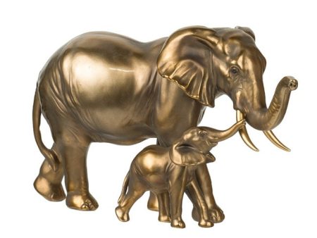 Elephant Mother & Calf Statue 17.5cm Featuring a mom and baby elephant. Made of 100% Polyresin   Measurements are 30.5 X 13.5 X 17.5cms  Online Sale