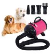 2800W Dog Dryer High Velocity Pet Dog Pet Blow Dryer Adjustable Speed 4 Nozzles For Discount