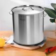 SOGA Stock Pot 198Lt Top Grade Thick Stainless Steel Stockpot 60CMX70CM 18 10 For Discount