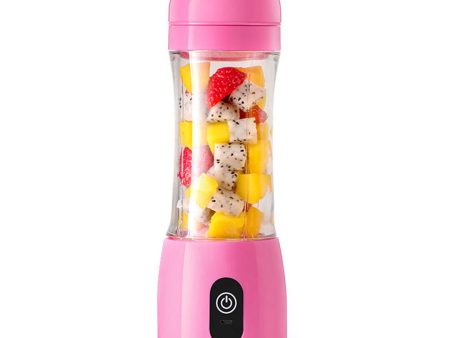 SOGA 380ml Portable Mini USB Rechargeable Handheld Fruit Mixer Juicer Pink Cheap