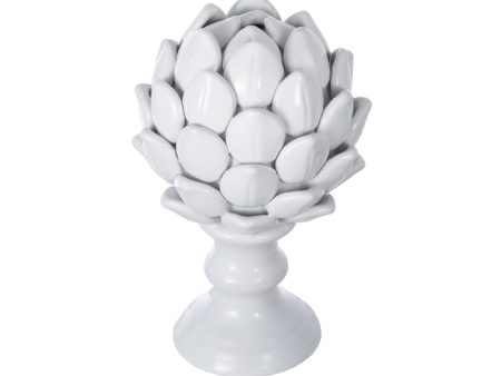 Artichoke Small Finial Ceramic. Care for this stunning artichoke finial by simply cleaning it with a damp cloth. For Sale