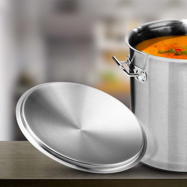 SOGA 35cm Top Grade Stockpot Lid Stainless Steel Stock pot Cover Online Hot Sale