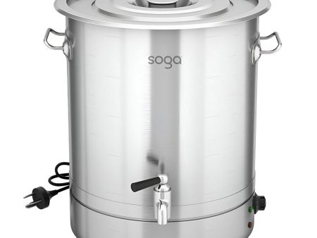 SOGA 21L Stainless Steel URN Commercial Water Boiler 2200W For Discount