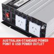 GENPOWER Pure Sine Wave 2000W 4000W 12V 240V Power Inverter Caravan Boat CarPlug on Sale