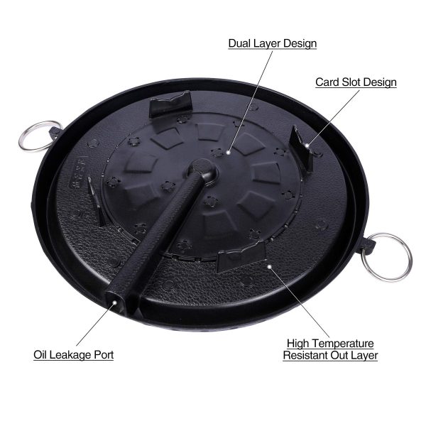 Korean BBQ Grill Pan Non-Stick Smokeless Stovetop BBQ Grill Plate Indoor Outdoor Supply