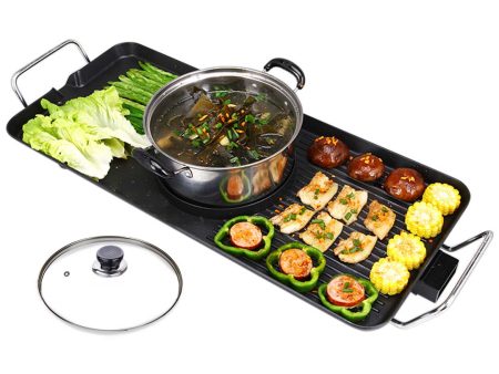 SOGA Electric Steamboat Asian Hot Pot Soup Maker Fondue Teppanyaki Hotpot Grill For Sale