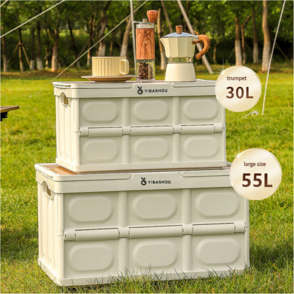 43.5*30*24 cm Collapsible Green Outdoor Storage Box | Large Capacity, Foldable to 6cm, Durable Design Online Hot Sale