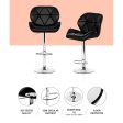 Artiss 4x Bar Stools Gas Lift Padded Leather Black Sale