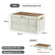 54 x 36 x 29 cm Collapsible White Outdoor Storage Box | Large Capacity, Foldable to 7 cm, Durable Design Online Hot Sale