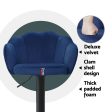 Artiss 4x Bar Stools Gas Lift Velvet Blue Supply