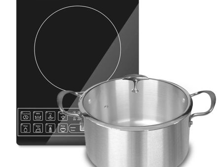 SOGA Electric Smart Induction Cooktop and 28cm Stainless Steel Induction Casserole Cookware Cheap