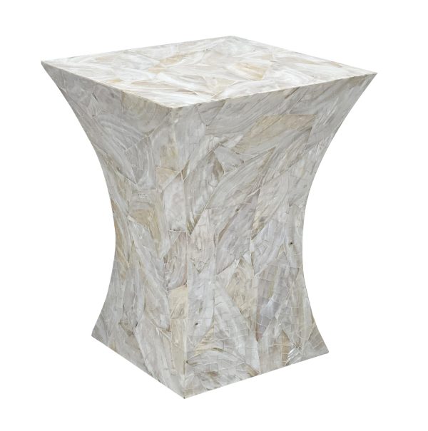 GLEESON MOTHER OF PEARL HAND MADE SIDE TABLE For Sale