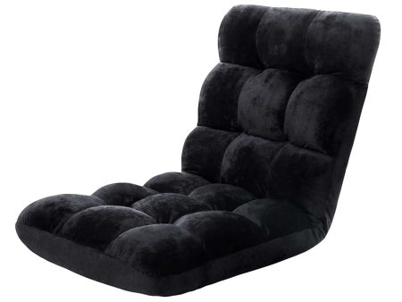 Artiss Lounge Sofa Bed Flannel Fabric Black For Cheap