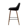 Artiss 2x Bar Stools PU Seat Wooden Fashion