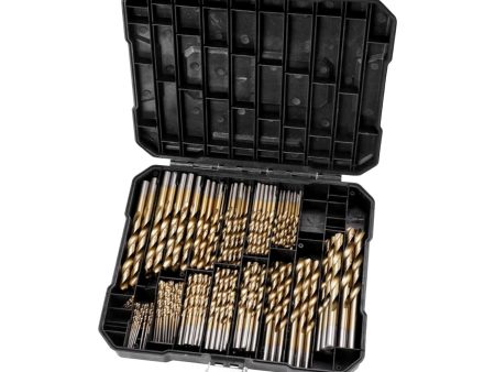 RYNOMATE 230 pcs Drill Bits Set with Black Plastic Case (Gold) Online