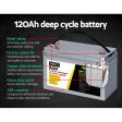 Giantz AGM Deep Cycle Battery 12V 120Ah x2 Box Portable Solar Caravan Camping on Sale